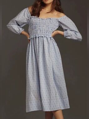 Maeve Smocked Midi Dress